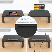 Support de bureau réglable en hauteur pour ordinateur portable, iMac, imprimante, ordinateur portable, moniteur, table/bureau