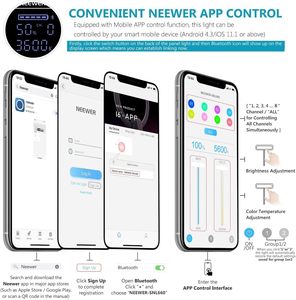 Lampe vidéo <span class=keywords><strong>Neewer</strong></span> <span class=keywords><strong>660</strong></span> LED avec système de contrôle intelligent APP - Product Image 4