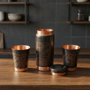 Ensemble de tasses à Moscow Mule en cuivre véritable polonais, personnalisable, sans BPA, 100% cuivre, passe au lave-vaisselle, écologique, pour boire - Product Image 5