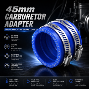 Adaptador de <span class=keywords><strong>Carburador</strong></span> de 45 mm, Tubo de Entrada para Koso KSR OKO <span class=keywords><strong>Keihin</strong></span> PWK Maikuni <span class=keywords><strong>21</strong></span> 24 26 28 30 32 34 mm PE TM - Product Image 1