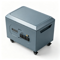Station d'alimentation portable 5000W 10KWh LiFePO4, générateur solaire, stockage d'énergie de secours domestique, roues de chariot, alimentation extérieure