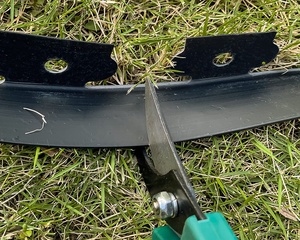2 Inch Easyflex No-Dig Plastic Garden Edging <b>Border</b> Hollow Shape with Anchoring Spikes Treated Wood for Yard - Product Image 5