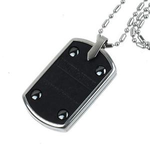 Gezondheid Genezende Rechthoek Quantum Energie Hanger Ketting Lava Rock 4 Stuks Germanium Hangers Met Roestvrijstalen Frame En Ketting - Product Image 3