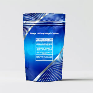 Huile de Borage de haute qualité et capsules d'acide gamma-linolénique : améliorent la peau et favorisent la santé cardiaque (gélules molles) - Product Image 4