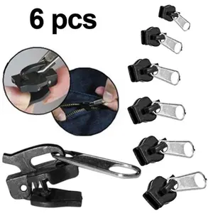 6pcs Universal Instant Fix Zipper Repair Kit sostituzione Zip Slider denti cerniere