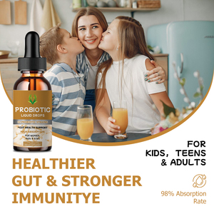 โปรไบโอติกแบบหยดสำหรับผลิตภัณฑ์ฉลากส่วนตัว (OEM)  ดูดซึมได้ดี  ประกอบด้วยโปรไบโอติก 12 สายพันธุ์ ช่วยบำรุงสุขภาพลำไส้ - Product Image 2