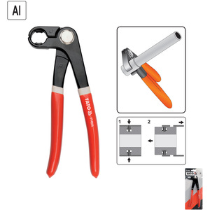 คีมหนีบท่อออยล์ยาโตะ 210 มม. เครื่องมือซ่อมรถยนต์แบบแมนนวล YT-0608 - Product Image 1