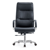 Offre Spéciale moderne patron chaise de bureau exécutif meilleur cuir synthétique en cuir véritable ergonomique comprend des roues pour les maux de dos