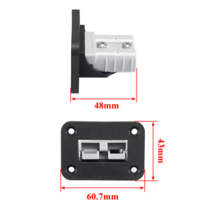 CE Certification 50A Copper Alloy <strong>Nylon</strong> Plastic Housing 4 <strong>Screw</strong> 12-24VDC Rated Current Plug Connector Plug with Panel Mount - Product Image 4