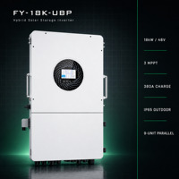 Convertisseur d'énergie solaire hybride 18kW 48V à onde sinusoïdale pure, biphasé, IP65 pour système solaire hybride