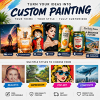 Portrait personnalisé multi-personnes à partir de photo, peinture à l'huile réaliste de groupe, peinte à la main sur toile pour la décoration murale de la famille, des amis ou de l'équipe