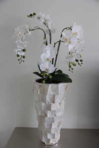 Top Vente Mère de Perle Incrustation Vase Moderne Pour Fleur Décor Table Et Maison OEM Personnaliser Paquet au Vietnam Usine Directement - Product Image 5