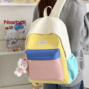 <span class=keywords><strong>Zaino</strong></span> Unisex per Bambini Impermeabile Moda Primavera 2026, Design a Righe Durevole in Tessuto Oxford, Chiusura con Cerniera in Nylon, Alta Capacità - Product Image 6