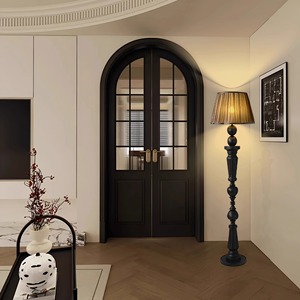 Floor Lamp Led <b>Light</b> <b>Black</b> Body Brown <b>Shade</b> Dimmable Full Spectrum For Living Room Bedroom Sofa Side Leisure Use - Product Image 4