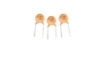 Condensateur céramique à disque haute tension 1000pF(102) 1KV +-20% couleur jaune à plomb radial adaptée aux circuits de couplage