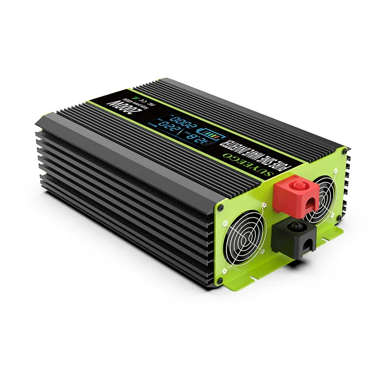 SUYEEGO 110v 220v 2000w inverter pure sine wave car power 12V 24V battery dc to ac high frequency off grid Converter