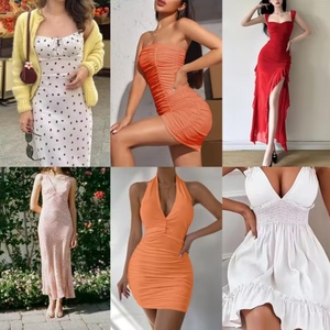 Wholesale of High-quality, Low-priced Korean Spring/Summer 2025 New Ruffled Lace Dresses for Women - Product Image 5