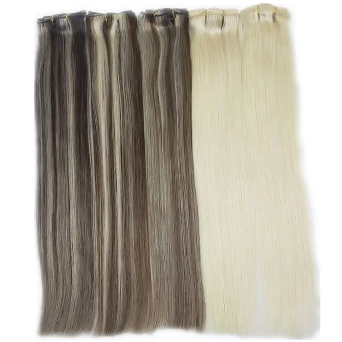 new arrival human double drawn hair extension clip in ready to ship Clip In Hair All Colors In Stock 20" 22"