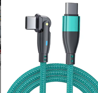 Câble de charge rapide Type-C vers Type-C de haute qualité 100W 1,8M rotatif à 180° pour iPhone 15/16 Pro Max et appareil photo
