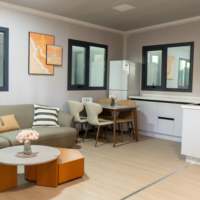 Maisons préfabriquées très demandées, 2 ou 3 chambres, conteneurs mobiles extensibles avec cuisine et séjour pour appartements et hôtels