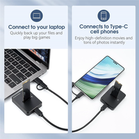 Station d'accueil M.2 NVMe Pcie & SATA NGFF vers USB C Adaptateur de lecteur SSD double protocole USB 3.0 Type-C 10Gbps Boîtier SSD externe