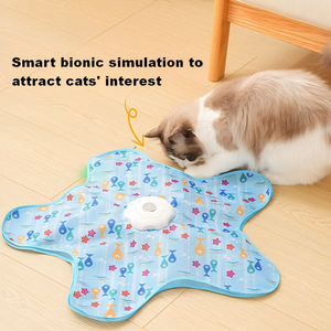 Giocattolo Elettrico per Gatti a Forma di <span class=keywords><strong>Gatto</strong></span>, con Funzione di Pulizia Automatica dei Denti, Lussuoso Bastone da Gioco a Cartone Animato per Gatti - Product Image 4