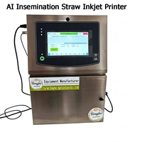 Nouvelle machine de codage automatique à jet d'encre pour pailles de semence animale 0,25 ml 0,5 ml, imprimante pour tubes d'insémination artificielle, laboratoire d'élevage animal TFmini