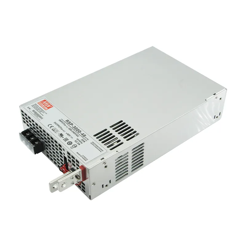 Ortalama kuyu RSP-3000-48 ADC DC Pfc RF kapalı 3000W 200 Amp anahtarlama güç kaynağı