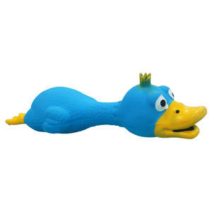 Simpatico giocattolo per cani a forma di anatra in lattice con un suono stridulo - Product Image 4