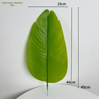 Feuilles artificielles d'oiseau de paradis suspendues à longue tige pour vase, en PE, haute qualité, haute simulation, pour décoration maison, mariage, fête