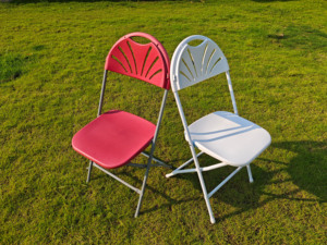 Silla plegable con ventilador blanco para bodas, comedor comercial de plástico duradero de nuevo diseño popular al por mayor, jardín al aire libre, fiesta de eventos - Product Image 5