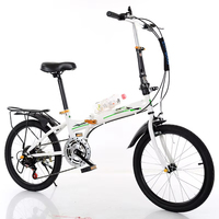 Vélo tout-terrain pliable ultra-léger de 20 pouces à 6 vitesses, moto de ville, sport, montagne, gravière, graisse, quad