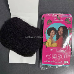 Cheveux en vrac Afro Kinky 100g 12 pouces, mèches Afro Kinky bouclées, extensions <span class=keywords><strong>de</strong></span> cheveux pour perruques, extensions en vrac pour tresses Afro Kinky Twist - Product Image 6