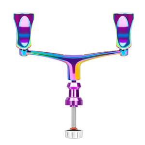 Accessoires de moulinet de pêche, moulinet à lancer avec double bras oscillant, en alliage d'aluminium coloré modifié, pour la pêche en eau salée et en eau douce - Product Image 2