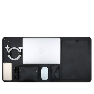 Di Cuoio DELL'UNITÀ di elaborazione Del Manicotto Del Computer Portatile per <span class=keywords><strong>Macbook</strong></span> 13 <span class=keywords><strong>14</strong></span> Pollici <span class=keywords><strong>Custodia</strong></span> In Pelle Con Il Mouse Del Sacchetto Pad Pad Scrivania - Product Image 5