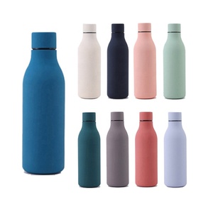 Botella de agua aislada de acero inoxidable de 550ml, termo, superficie pintada de goma, termo, taza de café, botella de Cola, nombre del producto - Product Image 4