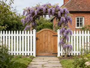 Panel de Valla de Jardín de Aluminio Galvanizado de 12 Pies con Punta de Lanza de 6 Pies, Diseño de Riel Cerrado Anti-UV Ecológico Estilo Australiano - Product Image 1