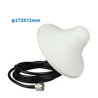 Antenne de plafond WiFi XD 2400 MHz 10 dBi en forme de champignon avec connecteur N mâle, câble RG58 de 3 mètres, fixation à vis, 4 bandes