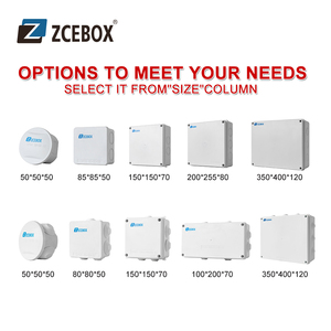 ZCEBOX Câble Électrique En Plastique En Aluminium Transparent Couvercle Boîtier Boîte De Jonction Étanche - Product Image 5