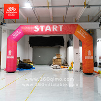 Arche de dentelle de sport gonflable 360 personnalisée 8m gonflables publicitaires pour la ligne de départ et d'arrivée lors d'événements sportifs
