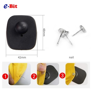 100 pcs Yellow Square EAS RF Anti Theft <b>Security</b> Tag with Central Dome Feature for Retail Loss Prevention - Product Image 3