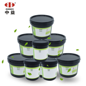 Tinta de serigrafía UV de barniz brillante de laminación mate Zhongyi con película de PET PVC duro ABS PP - Product Image 1