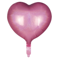 Ballons de fête de mariage en forme de coeur laser de 18 pouces