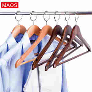 Suspension en <span class=keywords><strong>bois</strong></span> anti-vol pour hôtel, cintres de sécurité WDAT001, meilleure vente - Product Image 5