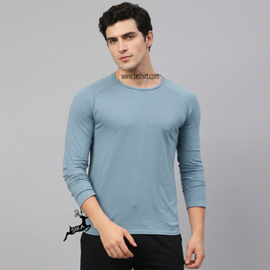 Fabricant OEM, t-shirt à manches longues en coton pour homme, taille plus, qualité supérieure, fournisseur en gros - Product Image 1