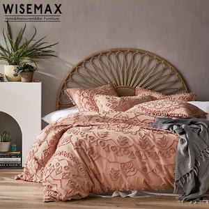 WISEMAX FURNITURE Ensemble de meubles de chambre à coucher de style <span class=keywords><strong>japonais</strong></span> pour hôtel et séjour chez l'habitant, tête de <span class=keywords><strong>lit</strong></span> en bois de rotin moderne et naturel - Product Image 6