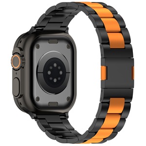 <span class=keywords><strong>Bracelet</strong></span> de montre en titane de luxe pour <span class=keywords><strong>Apple</strong></span> <span class=keywords><strong>Watch</strong></span> Band Ultra 1/2 <span class=keywords><strong>Bracelet</strong></span> pour 49 mm et 46 mm IWatch 10 <span class=keywords><strong>Bracelet</strong></span> magnétique noir - Product Image 5