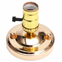 Lampe de table simple, support de lampe DIY E27/E26, support de lampe décoratif en aluminium