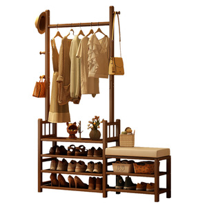 Floor-standing coat rack for bedroom, home use, guesthouse, indoor clothes rack, movable clothes hanger - Product Image 5