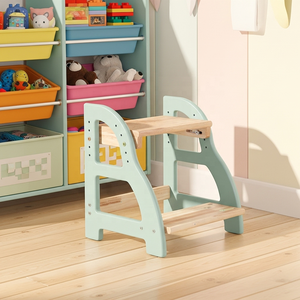 Op Maat Gemaakte Wc-Opstapkruk Meerdere Hoogtes Verstelbare Opstapkruk Premium Paulownia Houten Opstapkruk Geschikt Voor Slaapkamergebruik - Product Image 1